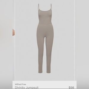 WILFRED FREE DIVINITY JUMPSUIT IN SHADED GREY